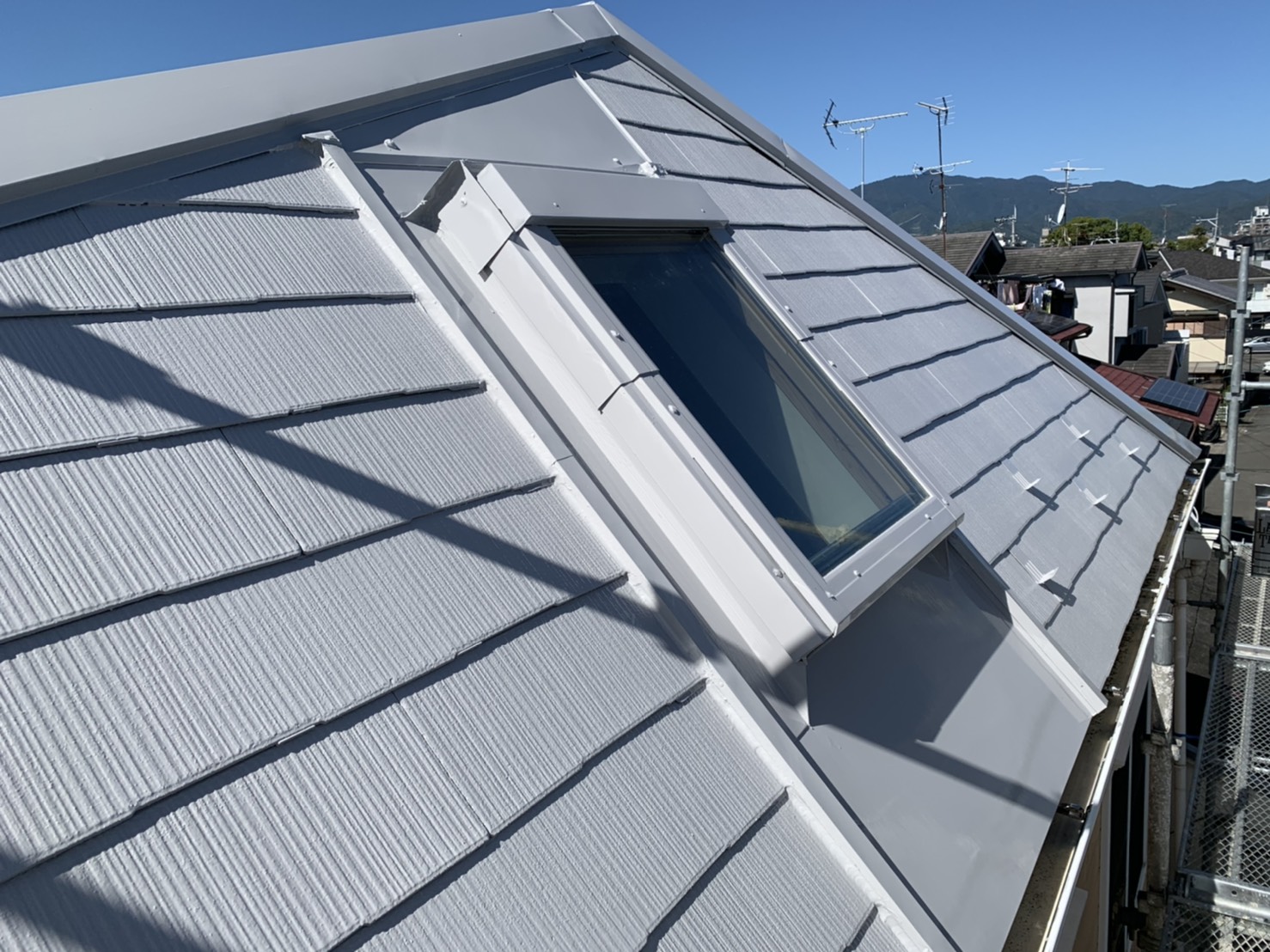 京都市西京区で屋根塗装しました。